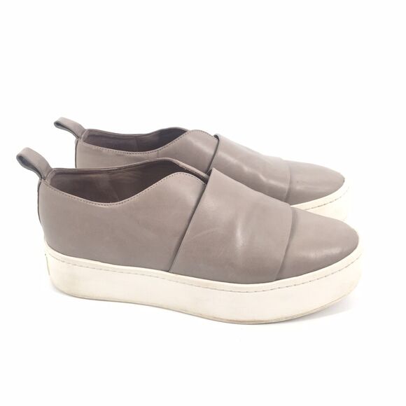 $250 Vince Wallace Woodsmoke Slip On Loafers Flats Size 5 Womens Gray Flats